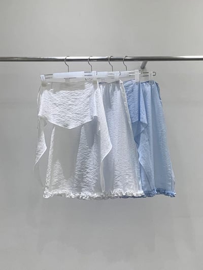 透視感造型兩件式片裙 ( 2色 )24