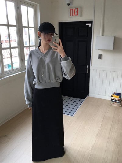 極親膚滑料舒服長裙 ( 2色 )20