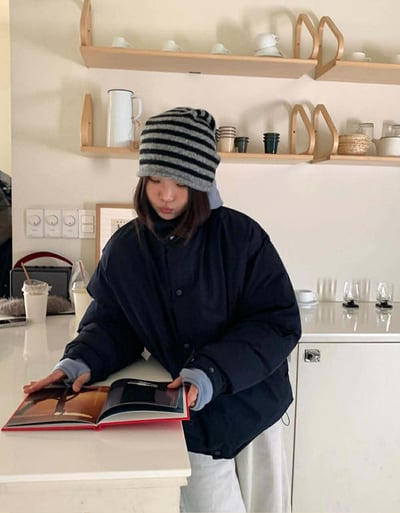 羊毛條紋堆堆帽 ( 5色 / 少量現貨 )7