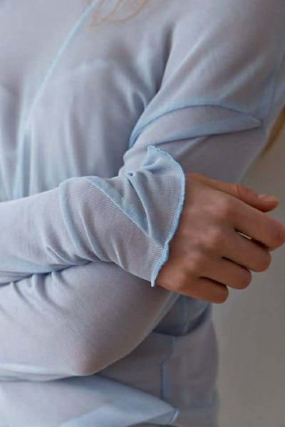 早春多色彈性透膚衫 ( 5色 )18