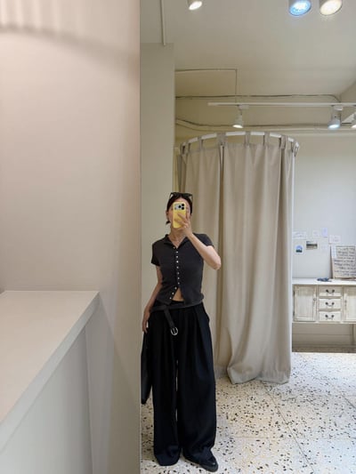 後鬆緊前打摺西褲 ( 3色 )9