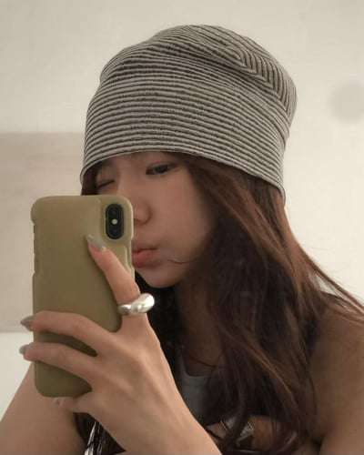柔軟條紋帽 ( 3色 )4