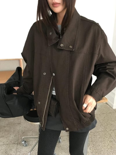 入秋立領夾克 ( 2色 )18