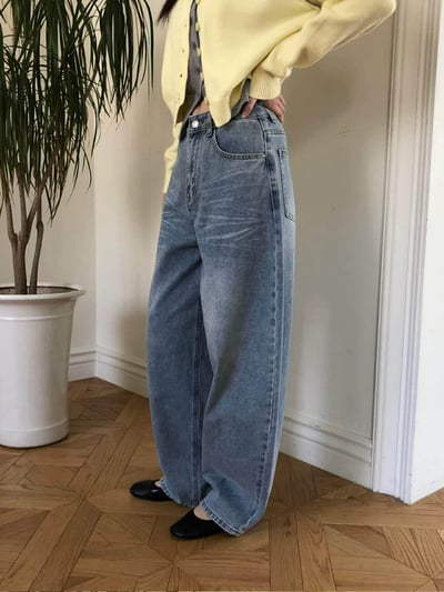 刷痕感丹寧褲 ( 3色 )10