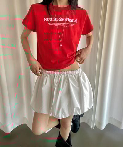 可愛字母短TEE ( 3色 )2