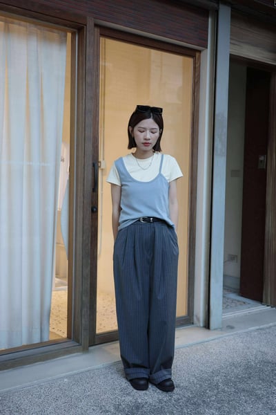 條紋雙摺西裝褲 ( 2色 / 少量現貨 )5