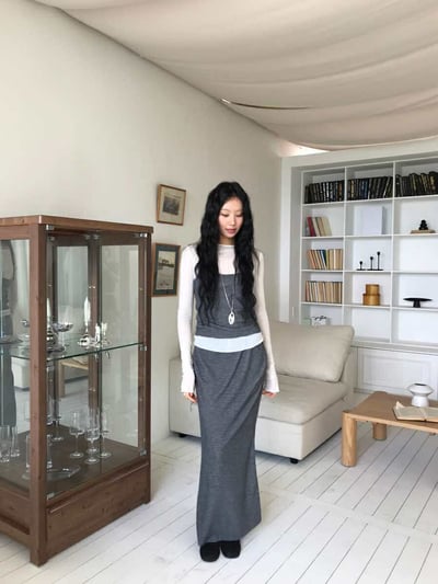 中線透膚天絲衣 ( 5色 )14