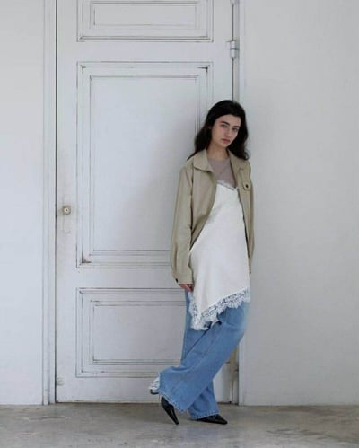 破損感微靴型褲5