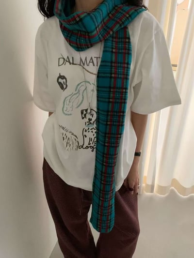 手繪感可愛小狗TEE ( 白色 )21