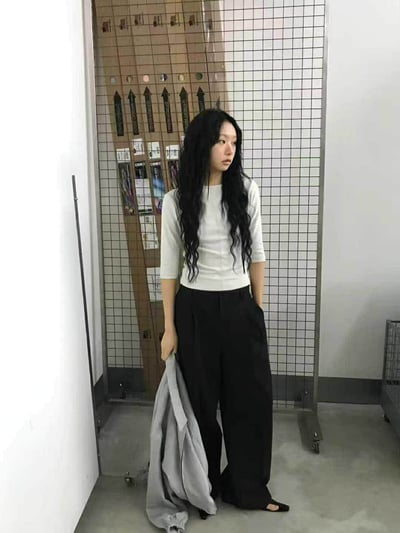 法式5分袖兩穿棉TEE ( 4色 )18