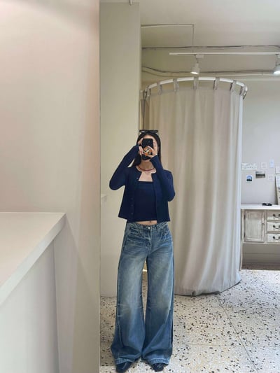 刷痕感細節丹寧褲 ( 少量現貨 )8