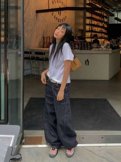 側邊縫線造型原色褲 ( 現貨 )17