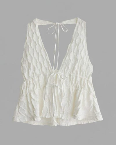 泡泡紗繞頸背心 ( 2色 )14