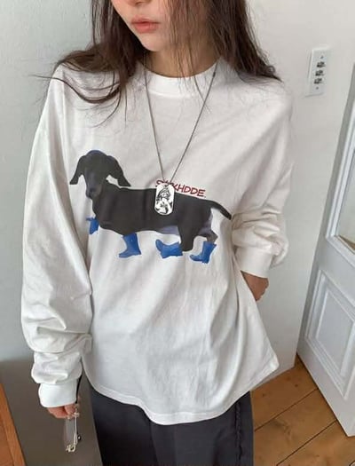 臘腸狗狗TEE ( 2色 )3