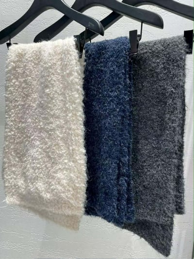 圍巾+V領毛衣SET ( 3色 )25