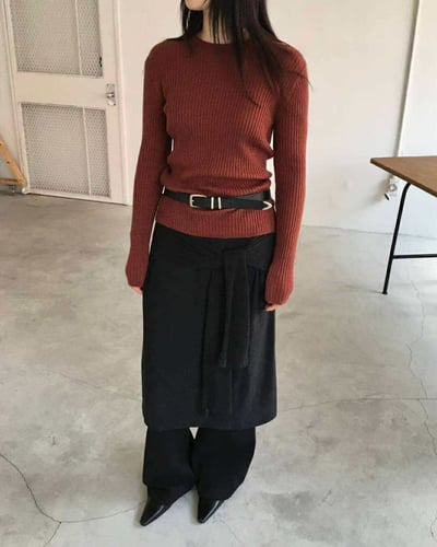 設計師牛皮雙環皮帶 ( 2色 )4