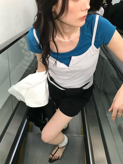 細肩亨利領背心 ( 6色 )2