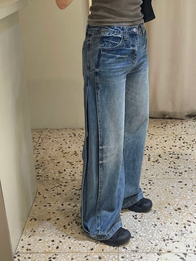 刷痕感細節丹寧褲 ( 少量現貨 )15