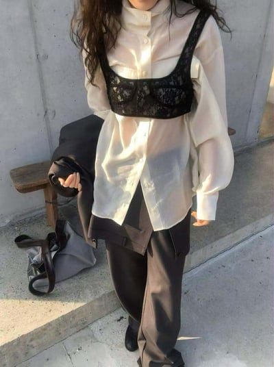 設計師絕美精緻蕾絲小背心 ( 2色 )15