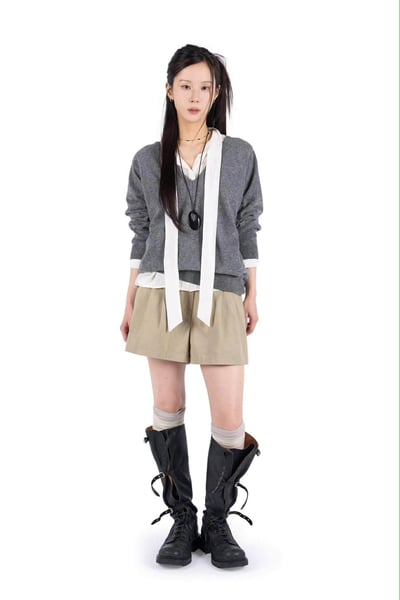 雙打褶短褲 ( 2色 )15