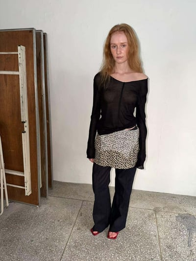 早春多色彈性透膚衫 ( 5色 )12