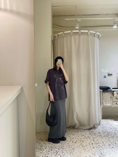 內抽繩舒服長裙 ( 2色 / 少量現貨 )6