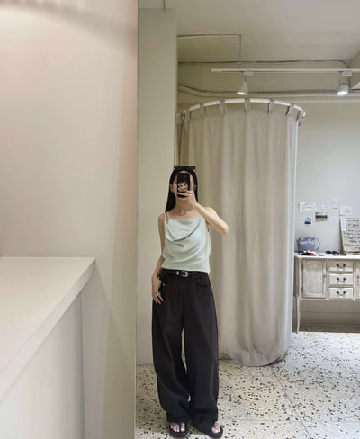 薄料繭型褲 ( 3色 )10