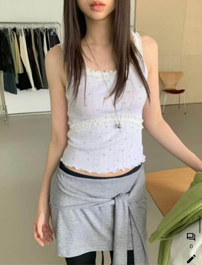 南法感小碎花背心 ( 2色 )2