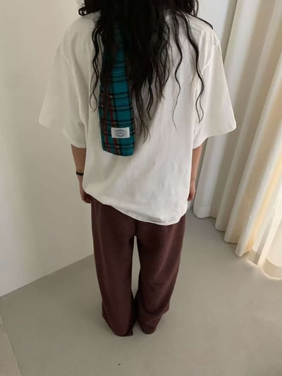 手繪感可愛小狗TEE ( 白色 )22