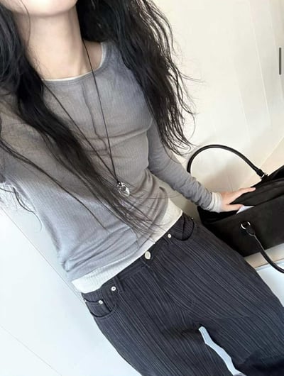 中線透膚天絲衣 ( 5色 )7