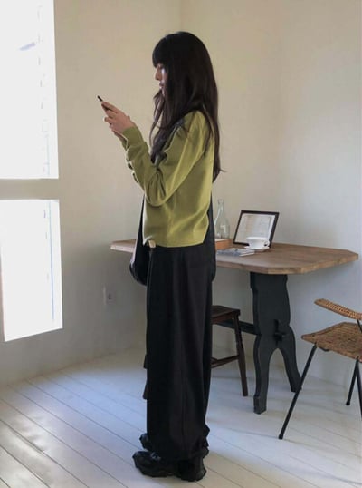 多WAY圓領排釦針織上衣 ( 6色 / 少量現貨 )3