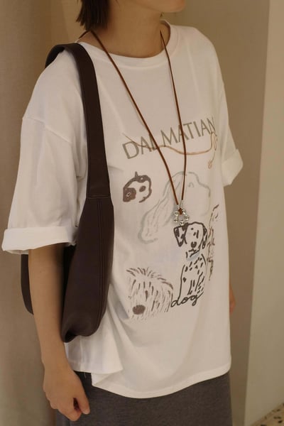 可調咖色麂皮小花長鍊7