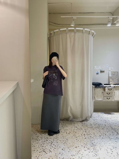 內抽繩舒服長裙 ( 2色 / 少量現貨 )7