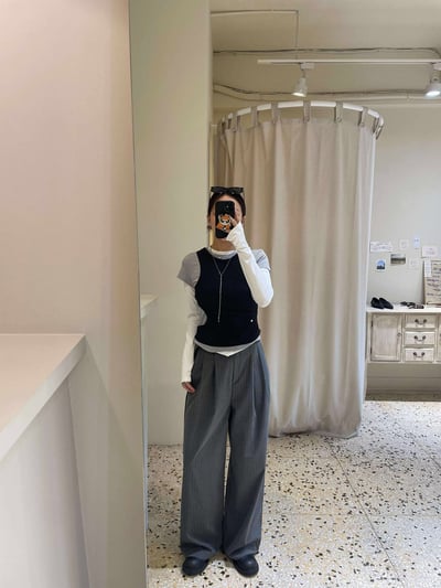 條紋雙摺西裝褲 ( 2色 / 少量現貨 )11