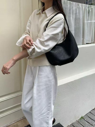 立體摺感肩背包 ( 3色 )4