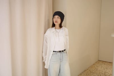 柔軟條紋帽 ( 3色 / 少量現貨 )22