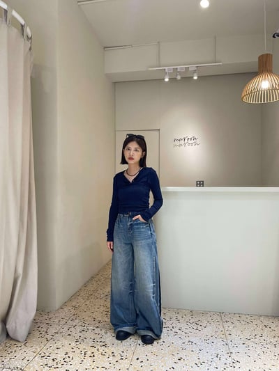 刷痕感細節丹寧褲 ( 少量現貨 )7