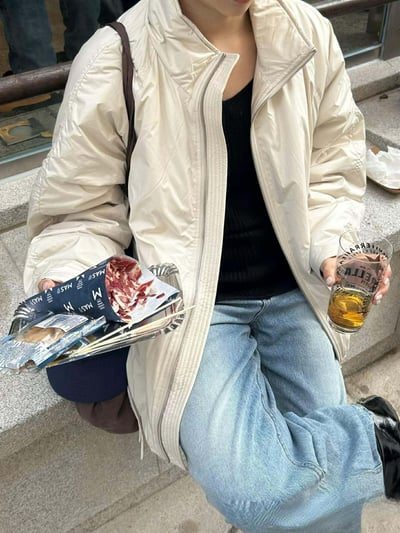 可束素面鋪棉外套 ( 2色 )3