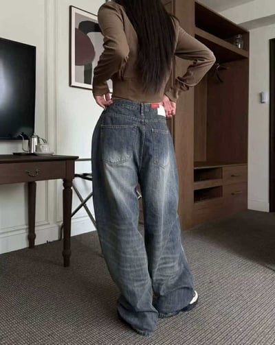 #0179率性刷色丹寧褲 ( 少量現貨 )18