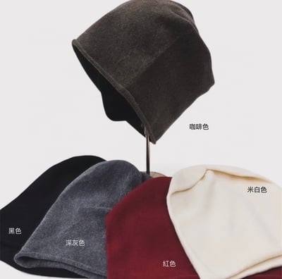 素面捲邊針織帽 ( 7色 )6