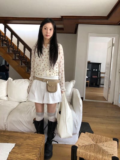 雙打褶短褲 ( 2色 )1