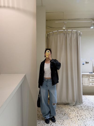 春款紋理感皮夾克5