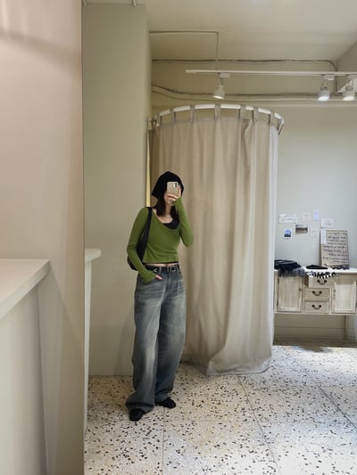 素面捲邊針織帽 ( 7色 )3