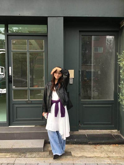 春款紋理感皮夾克13