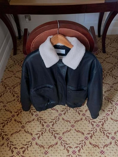 可拆毛毛領質感皮夾克13