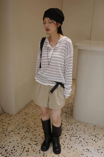 雙打褶短褲 ( 2色 / 少量現貨 )16