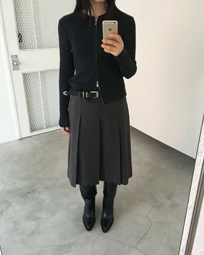 設計師牛皮雙環皮帶 ( 2色 )5