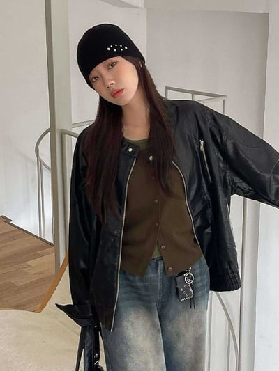 鉚釘造型冷帽 ( 5色 / 少量現貨 )2