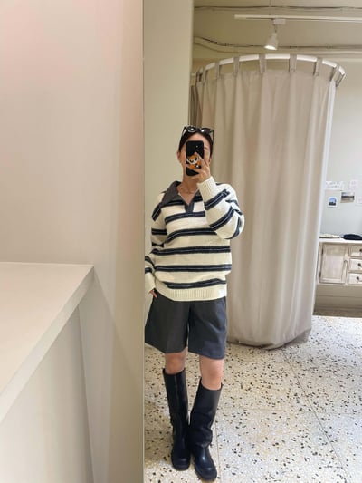 小釦環西裝5分褲 ( 2色 / 少量現貨 )14