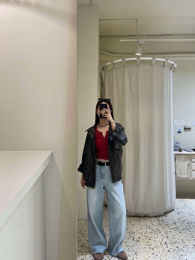 刷舊感皮夾克 ( 2色 )8